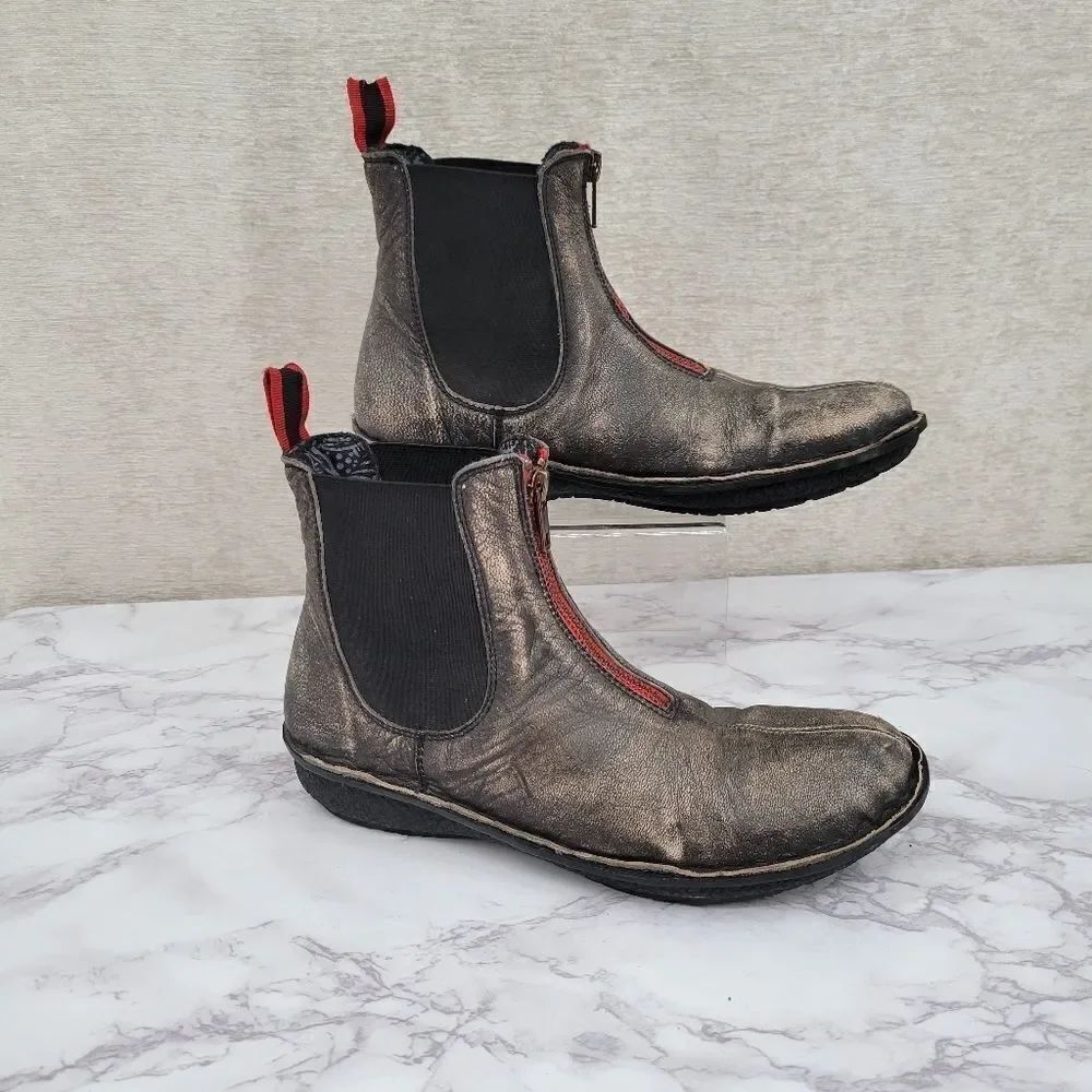 Laredo Western Boots Women's 7M Zip Front Chelsea Boots